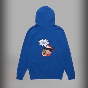 Full Send Candy Mouth Hoodie Blue – Nelk Boys Graphic Pullover Large